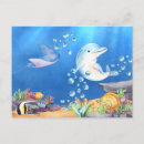 Zoek naar blauwe dolfijn briefkaarten Beach