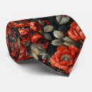 Recherche de rouge de fleur cravates Floral
