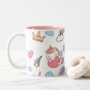 Recherche de licorne arc en ciel tasses Motif