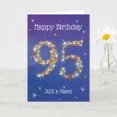 Recherche de 95 ans anniversaire cartes Bleu