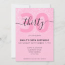 Recherche de de 30 ans invitations Rose