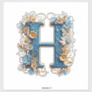 Recherche de grand h autocollants Typographie