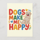 Recherche de chien heureux cartes postales Amoureux des animaux