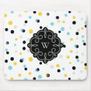 Zoek naar gele stippen muismatten Kleurrijk