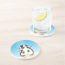 Recherche de pingouin mignon dessous de verres Neige