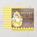 Recherche de abeille baby shower invitations Rustique