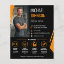 Zoek naar branding flyers Foto