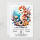 Recherche de hippocampe invitations Aquarelle