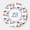 Recherche de papillon blanc magnets Bleu