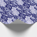 Recherche de poterie papier cadeau Bleu et blanc