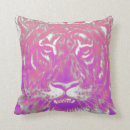 Recherche de tigre abstrait coussins Coloré