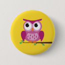 Zoek naar uil knoop buttons Vogel
