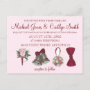 Recherche de cloches de mariage invitations Nuptiale