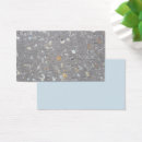 Recherche de coquillages bleus cartes visite Customer