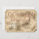 Recherche de golden ticket invitations Billet d'or