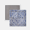 Recherche de motif géométrique magnets Bleu