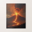 Recherche de volcan puzzles Coloré