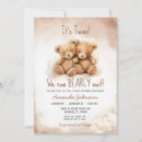 Recherche de jumeaux baby shower invitations Nous pouvons attendre