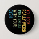 Recherche de grande tête badges Drôle
