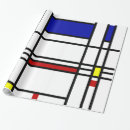 Recherche de mondrian papier cadeau Rouge