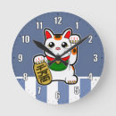 Recherche de neko horloges Japonais