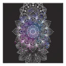 Recherche de mandala floral posters Violet