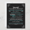 Recherche de vintage bar bat mitzvah invitations Typographie