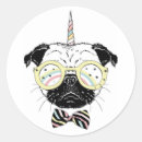 Recherche de chiot carlin autocollants Arc en ciel