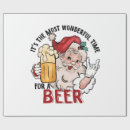 Zoek naar heb een bier cadeaupapier Kerstman