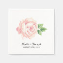Recherche de vintage mariage serviettes Rose