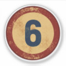 Zoek naar nummer 6 stickers Vintage