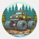 Recherche de monstre vert autocollants Garçon
