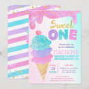 Recherche de ice cream 1ans anniversaire invitations 1er