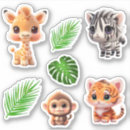 Recherche de grandes singes autocollants Jungle