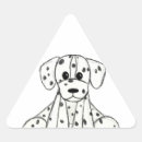 Recherche de chien triangle autocollants Animal