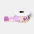 Recherche de fleur violette rubans Motif floral