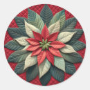 Recherche de poinsettia rouge autocollants Vert