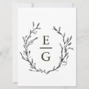 Recherche de vert 16x22 invitations Minimaliste