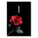 Recherche de blanc noir rouge mariage table cartes Floral