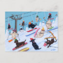 Recherche de ski cartes postales drôle