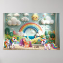 Recherche de peinture de licorne posters Pour enfants
