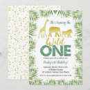 Recherche de safari 1ans anniversaire invitations Tropical