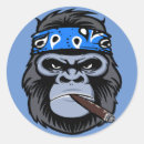 Recherche de singe de bande dessinée autocollants Bandes