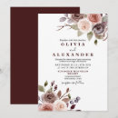 Zoek naar burgundy floral uitnodigingen Bloemen