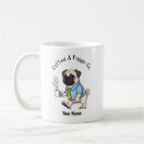 Recherche de carlin drôle tasses Pug
