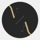 Recherche de or mariage autocollants Initiale