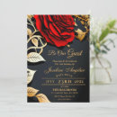 Recherche de beauté et la bête invitations Rose rouge