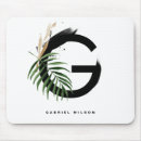 Recherche de lettre g tapis souris Monogramme