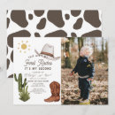 Recherche de first rodeo invitations Boy