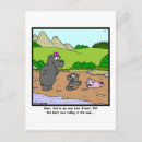 Recherche de hippopotames cartes postales Dessin animé